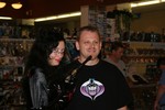 The Baroness and a guest dressed up like Pete Sinclair